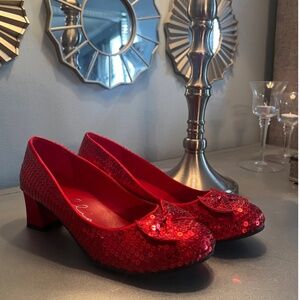 Size 8 Dorothy Sequin Halloween Costume Heels